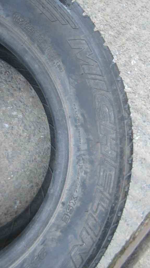 Various selection of car tyres