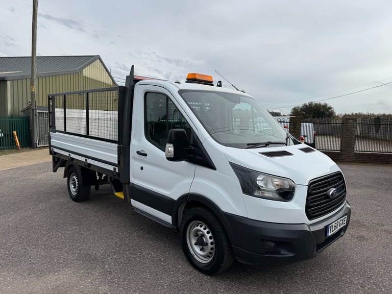 2019 Ford Transit 350 2.0 TDCi 130ps MWB DROPSIDE TAIL LIT CAGED SIDES ONLY 21000 MILES  CHASSIS ...