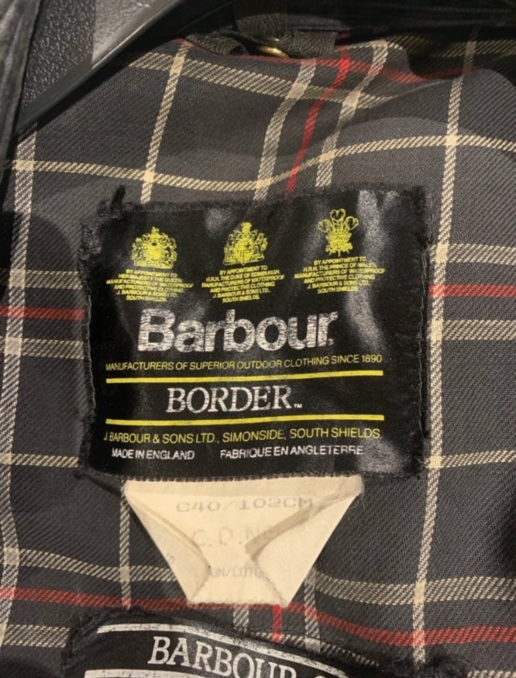 Navy Barbour Border Jacket Large