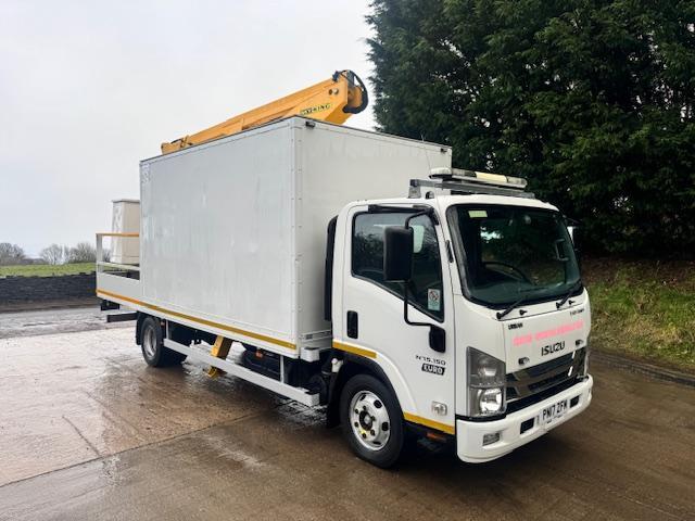 2017 17 ISUZU N75.150 Euro 6 Sky King EV150 access lift workshop box 19,000kms