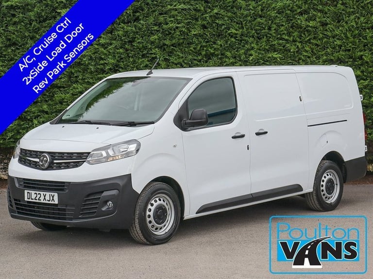 2022 Vauxhall Vivaro 2900 Dynamic 1.5 Turbo D 100BHP L2 LONG PANEL VAN, B.Tooth, Air Con, Cruise ...