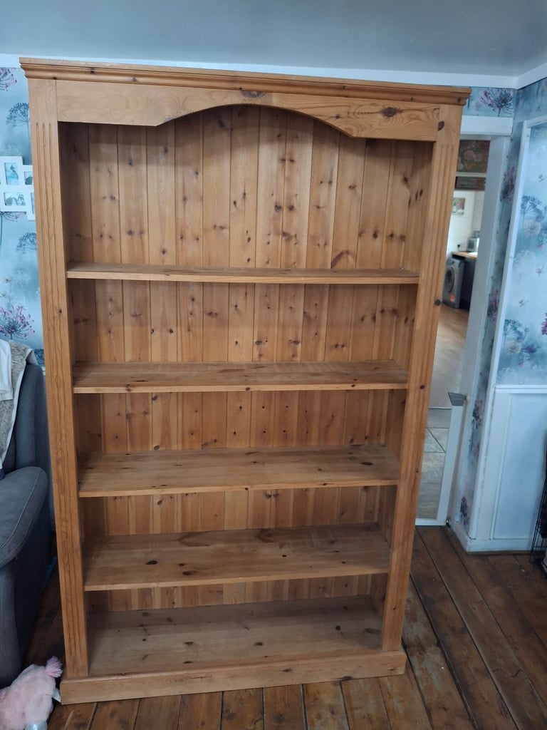 image for Pine bookcase free local delivery