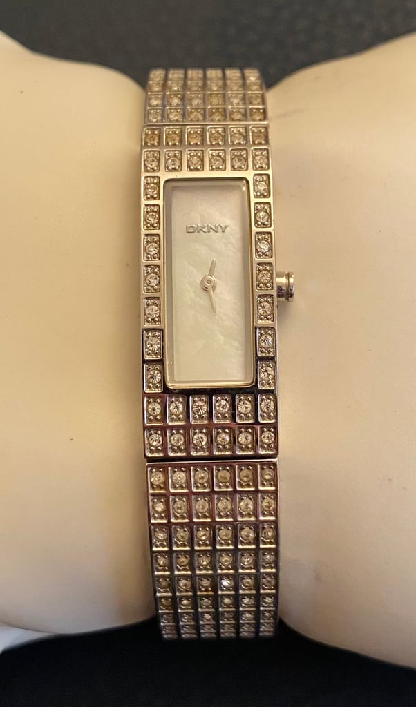 Dkny swarovski crystal discount watch