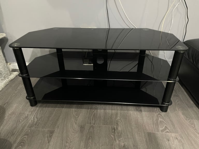 image for Glass TV stand for 50” or less