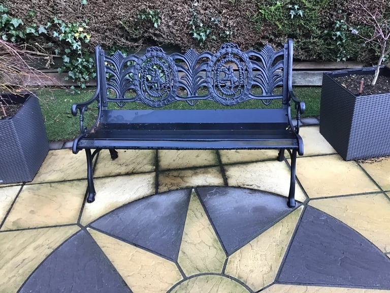 Antique cast iron summer seat