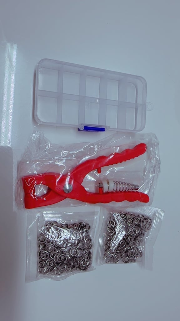 image for Snap Pliers Kit with Metal Press Studs and Storage Box