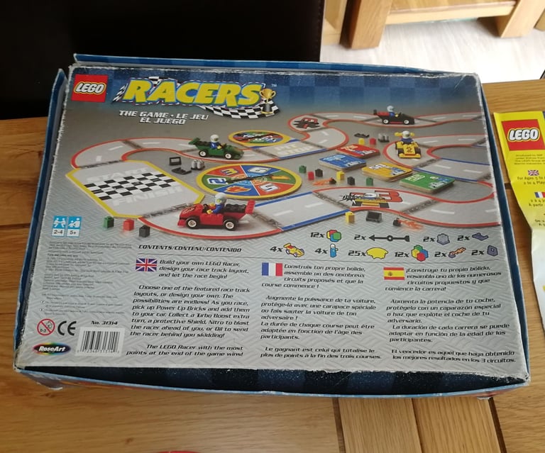 Lego Racers Super Speedway Board Game 2001 Rose Art