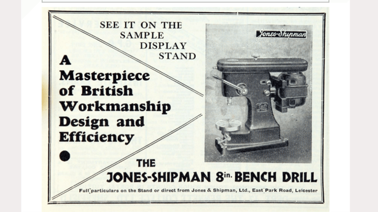 Jones & Shipman 8”, high speed  sensitive bench drill