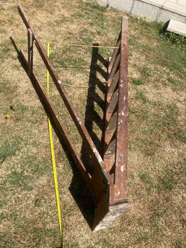 Vintage wooden ladders 