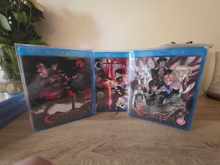 image for Castlevania season 1,2,3 bluray sets