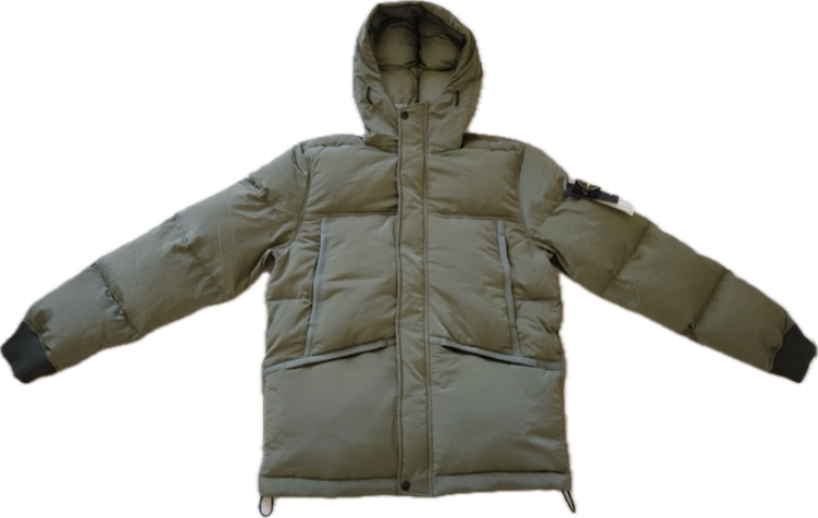 Stone island khaki green puffer jacket
