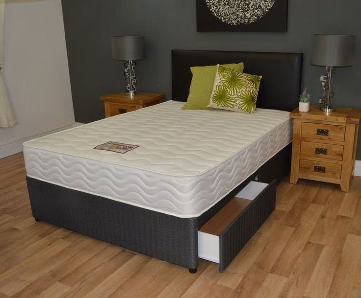 image for BRAND NEW ~~ Double 4ft6 Divan Bed With Mattress ASAP Home Delivery Order Now ==  C O D