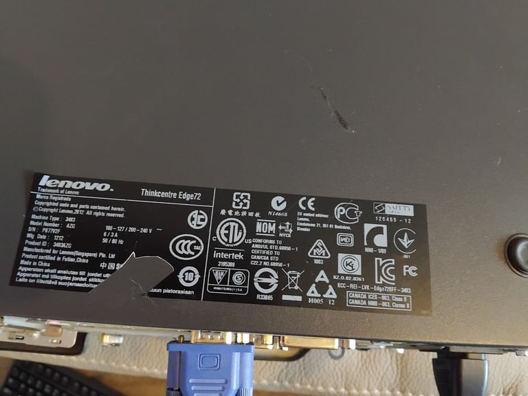 Lenovo slim tower icore 5 & monitor