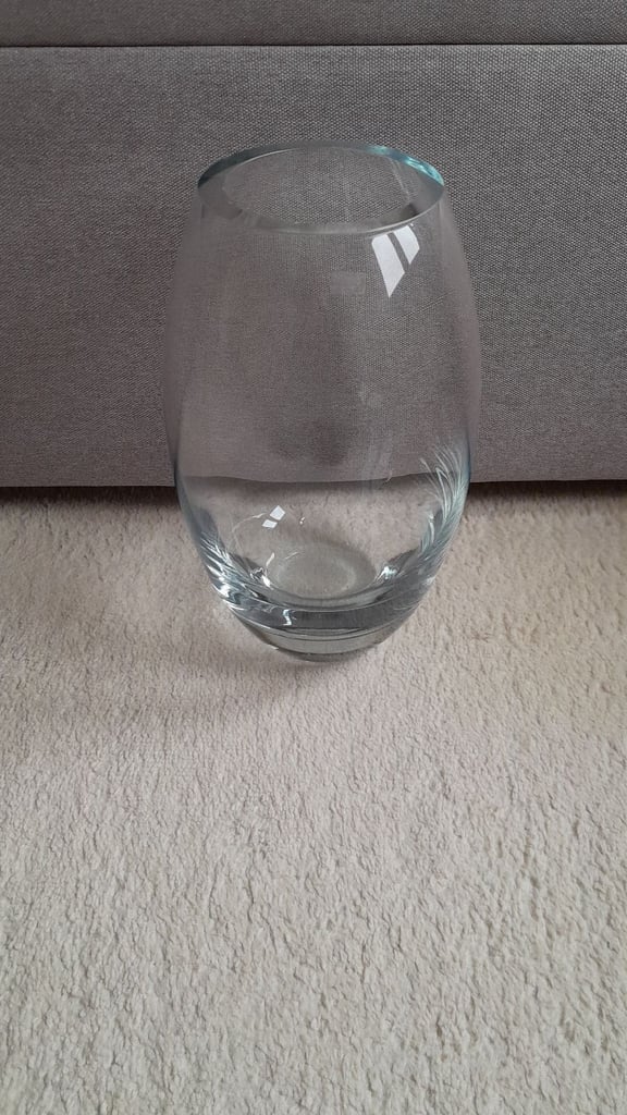 Krosno Poland Clear Glass Vase