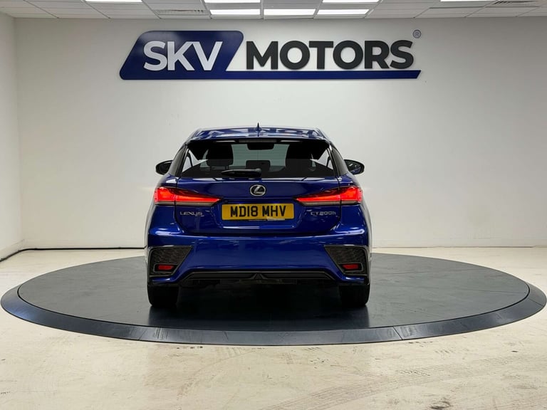 2018 Lexus CT 200h 1.8 F-Sport 5dr CVT HATCHBACK PETROL/ELECTRIC Automatic