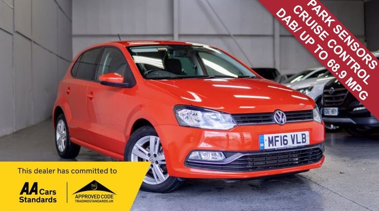 2016 Volkswagen Polo 1.0 BlueMotion Tech Match Hatchback 5dr Petrol Manual Euro 6 (s/s) (60 ps) H...
