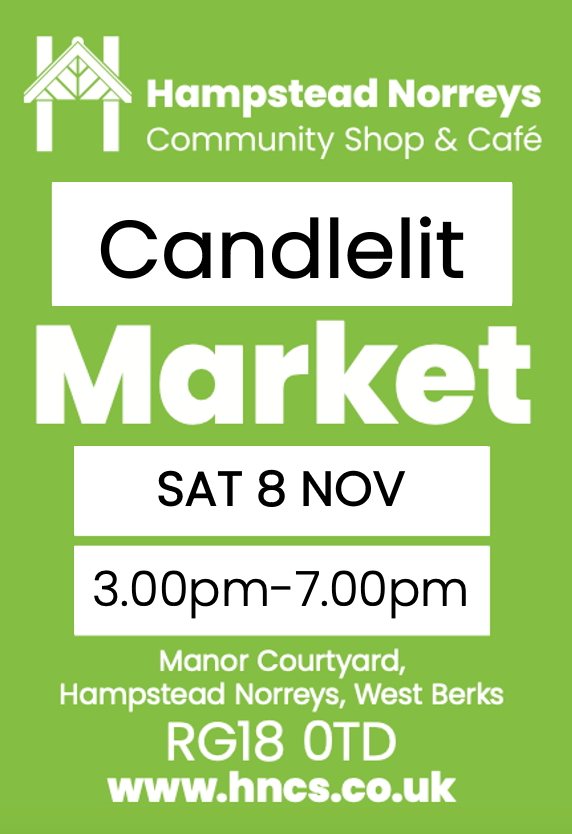 Candlelit Market, Manor Courtyard, Hampstead Norreys RG18 0TD from 3pm to 7pm 