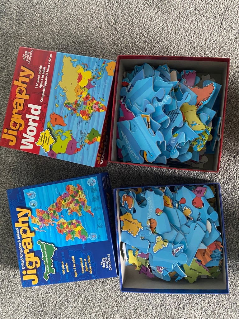 Jigraphy UK and the World kids puzzles