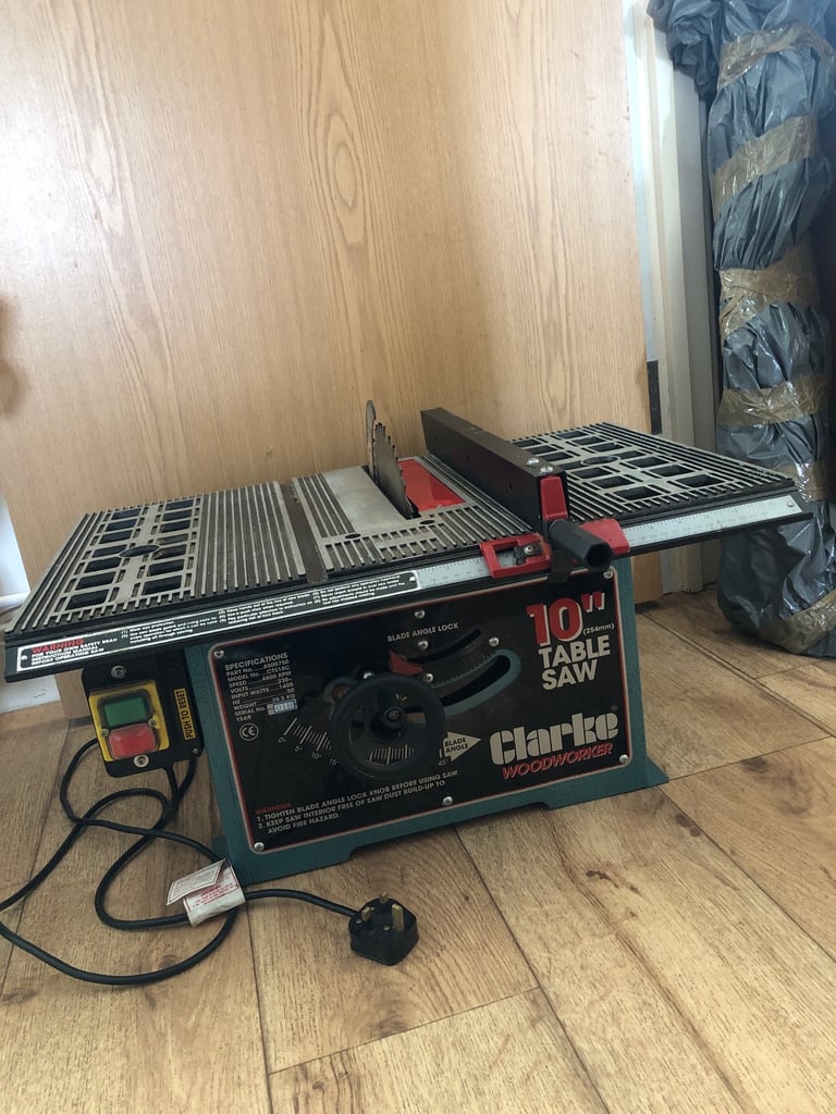 Clarke Woodworker Table Saw 10 Inch Saw Model Cts10C Full working Very good condition