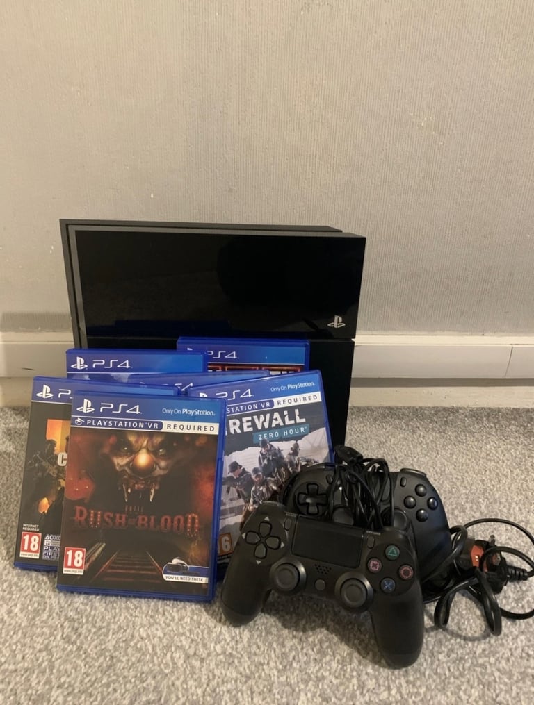 image for PS4 Sony PlayStation 4 Bundle 500GBBlack Console with 2 Controllers And 6Games