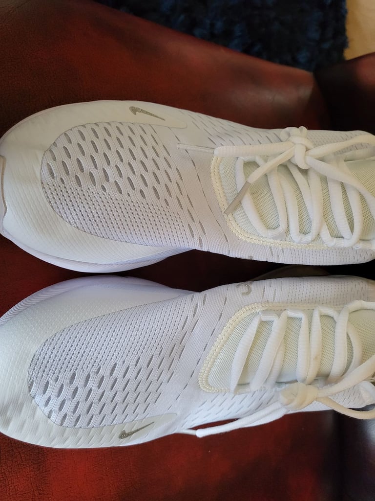 Mens White Trainers With Glitter Heels