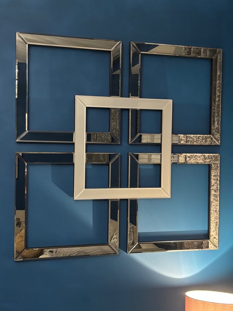 image for Pair of The Top Drawer Geometric Wall Mirrors