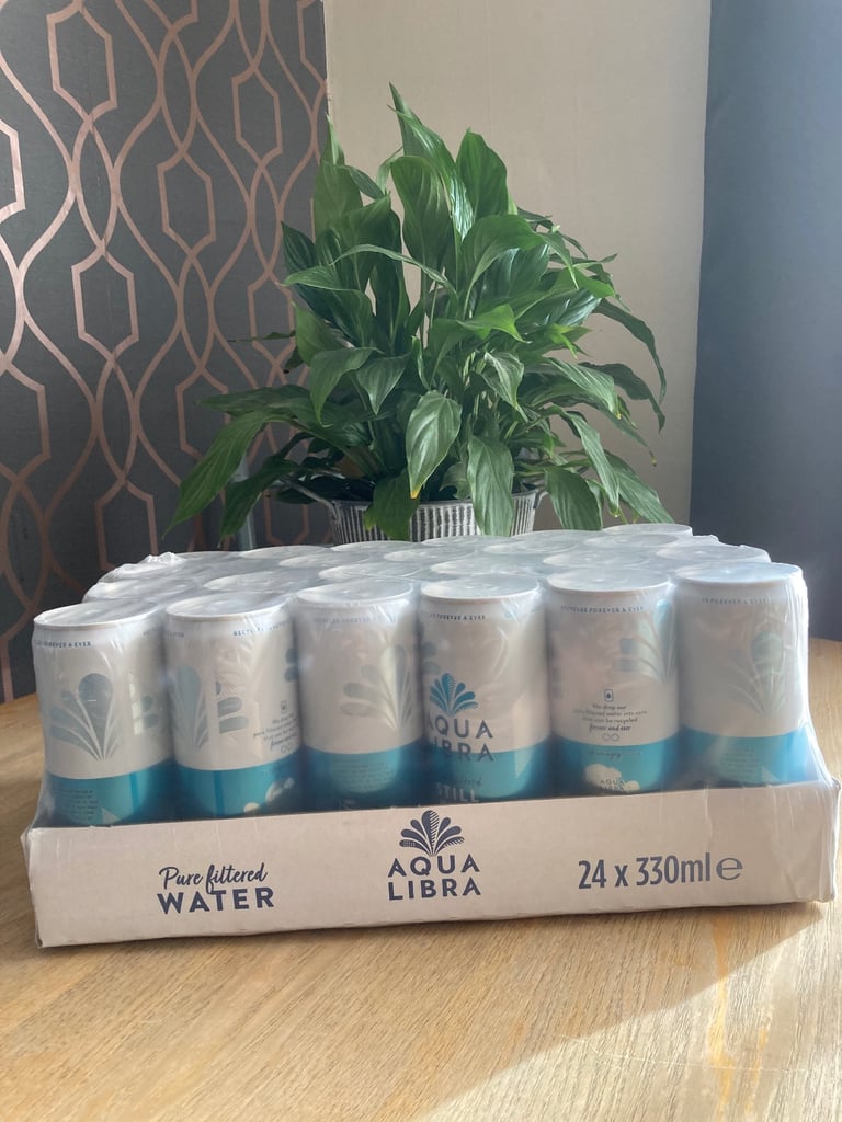 47 x cans filtered water 