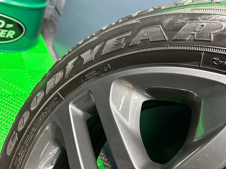 New Defender 90 / 110 L663 20” style 5095 Anthracite Grey Alloy Wheels & Goodyear Wrangler AT’s!