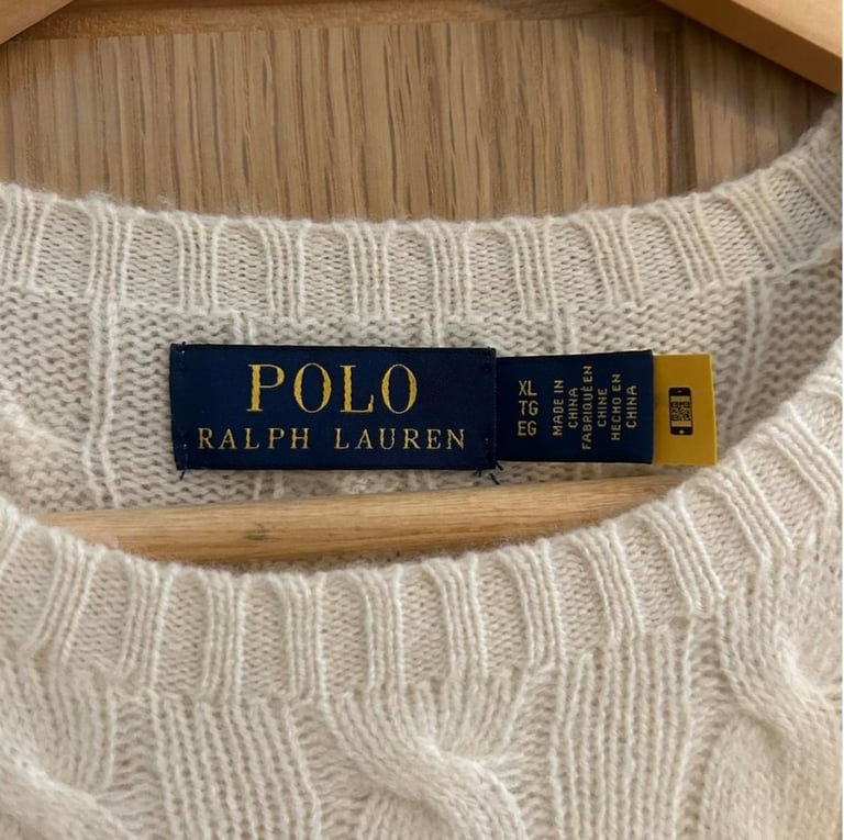 Ralph Lauren Wool Cashmere Cable Knit Jumper