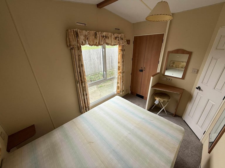 Compact 12ft wide 2 Bed Static Caravan - DG, New Carpet - Offsite Sale, Own Land