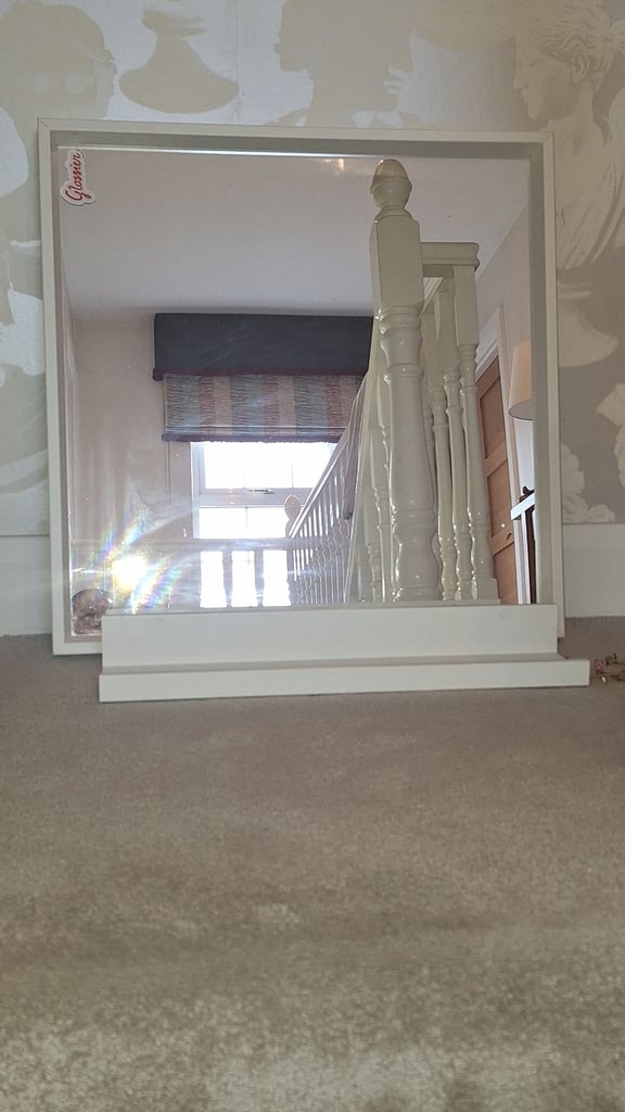 Ikea Square Mirror and Shelf