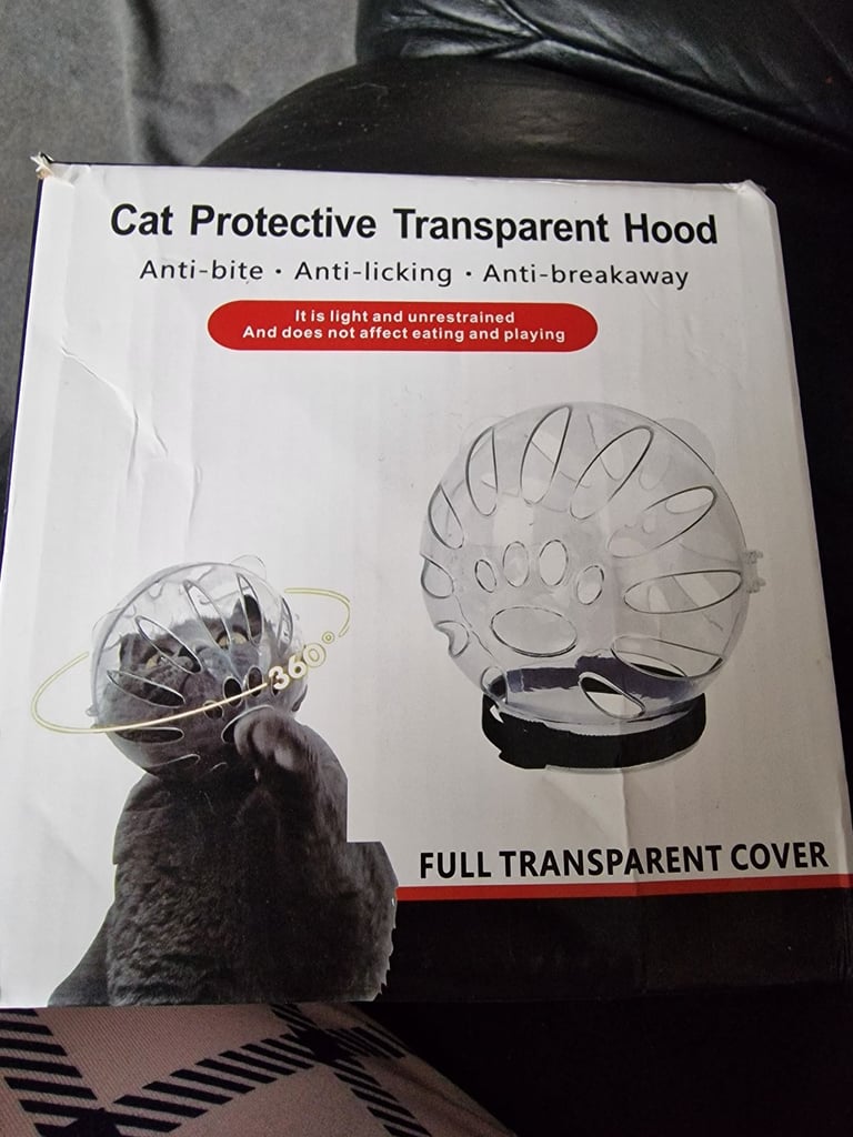 cat protective transparent hood