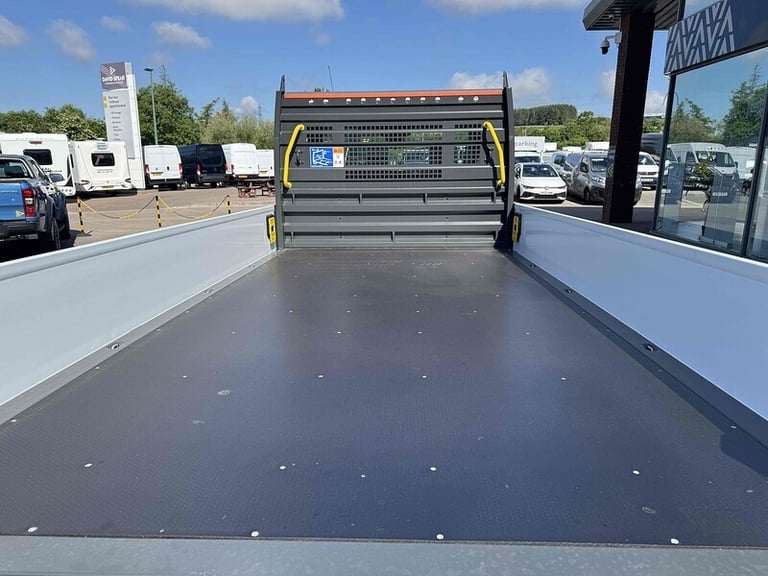  Ford Transit TDCI 130ps 350 DRW L4 Lwb 4.2 Metre Dropside with 12 Screen, A/C, Twin Rea Dropside...