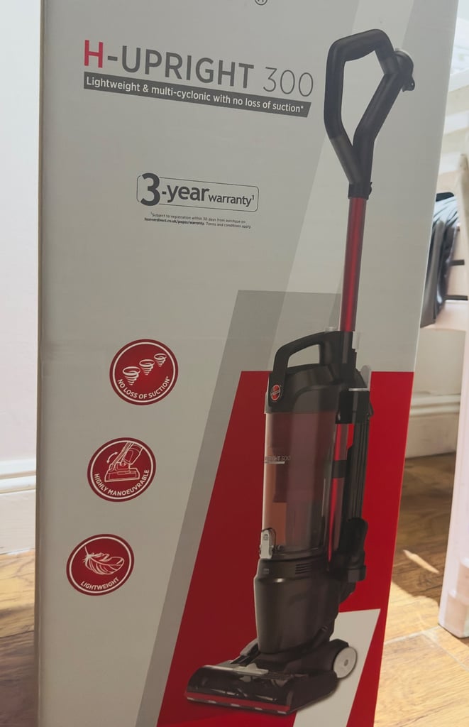 Hoover Upright Vacuum Cleaner, Red - Upright 300(BRAND NEW)
