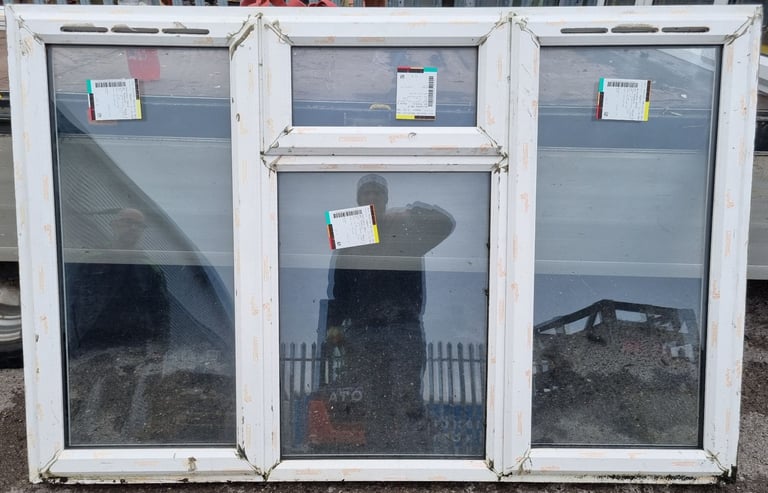 image for New UPVC Double Glazed White Window 1835mm W x 1210mm H