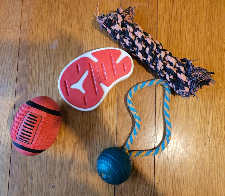 image for Used toys for dog - 4pcs.