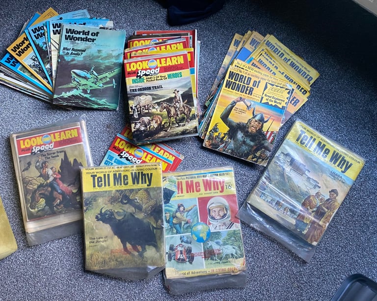 Tell Me Why, World of Wonder, and Look and Learn Magazines: large bundle 