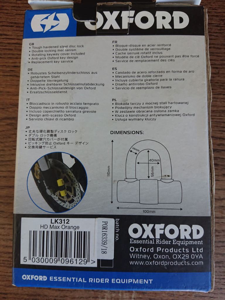 KRIPTONITE KRYPTOLOK 10S GIALLO BLOCCADISCO UNIVERSALE MOTO SCOOTER - Foto 12