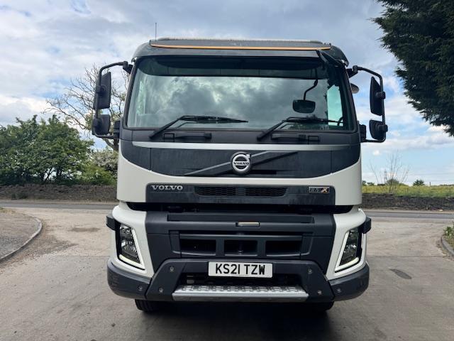 2021 21 Volvo FMX 420 E6 8x4 steel tipper Epsilon M125L crane & grab weigher 
