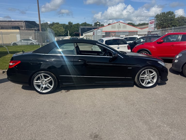2010 10 MERCEDES E350 3.0 CDi V6 SPORT BLUEEFFICIENCY AUTOMATIC CABRIOLET .BLACK