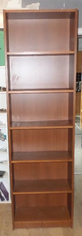 image for IKEA BILLY DARK WOOD SHELF UNIT