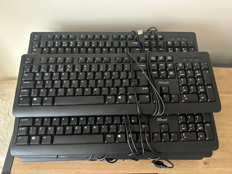 11 x Trust keyboards bundle all tested & working perfectly 