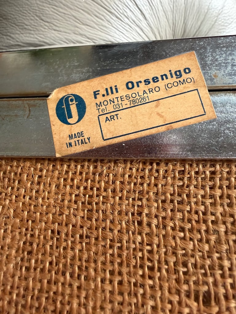 Mid-Century Italian F.lli Orsenigo Chrome & Smoked Glass Dining Suite