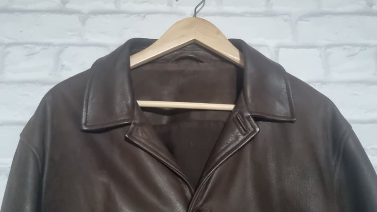 Blue harbour leather jacket best sale