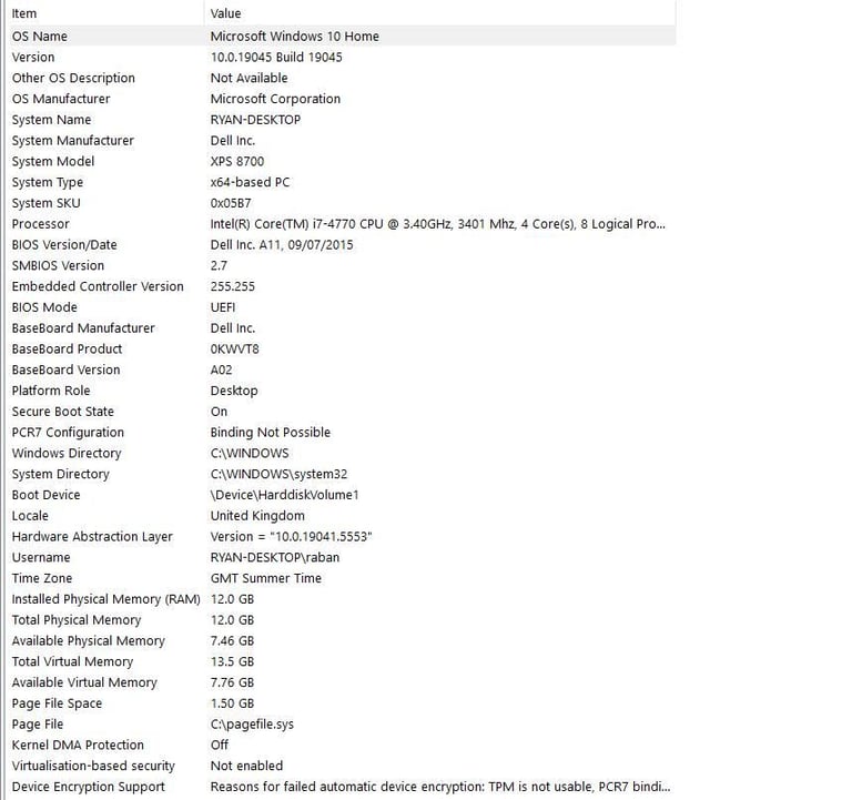 Dell XPS 8700 Desktop PC