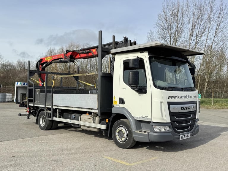 2021 71 Plate Euro 6, DAF LF210 4x2 12t Pole Erection Vehicle Rear Mount Vehicle