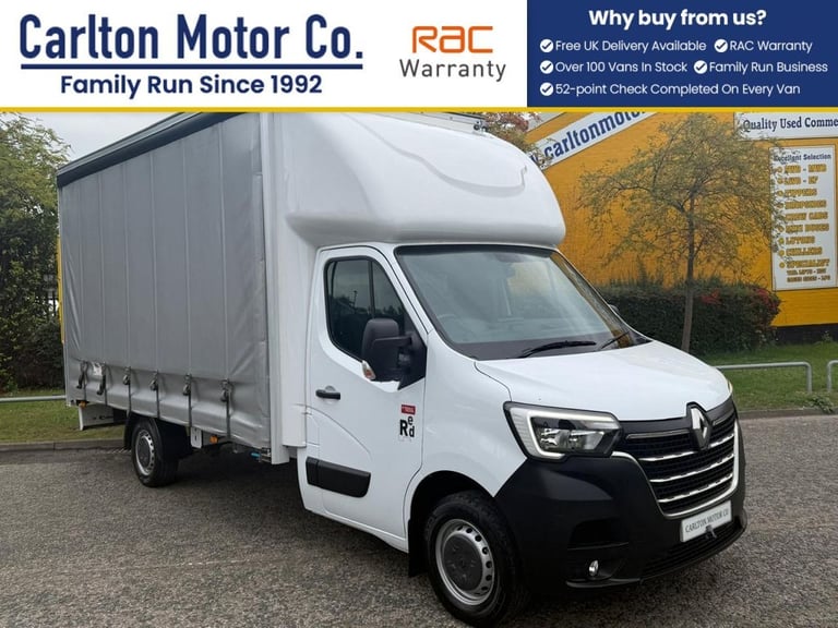 2022 Renault Master 2.3 144 BHP 145 3T5 Comfort Chassis Cab- Curtainsider Body+TaiLift 500kgs S C...