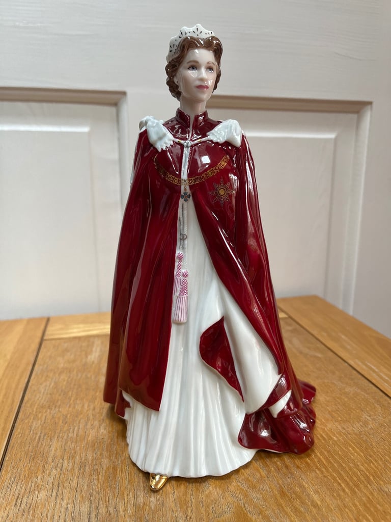 image for Royal Worcester “The Queen’s 80th Birthday 2006” Figurine