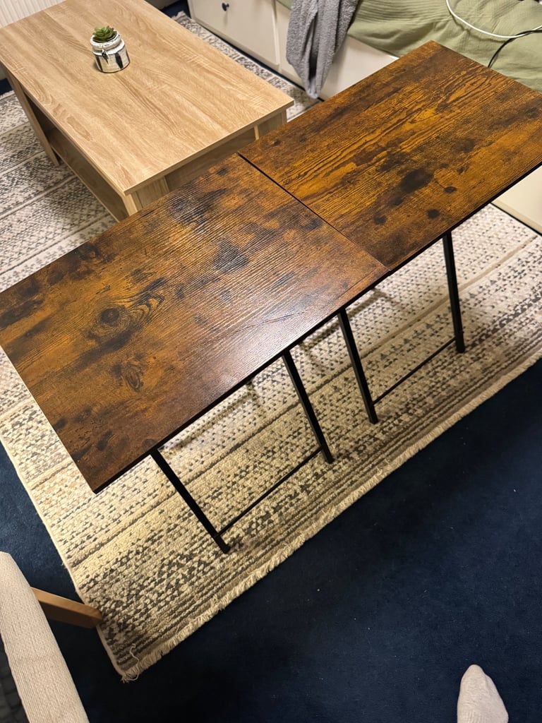 image for Side sofa coffee folding table 2 set 
