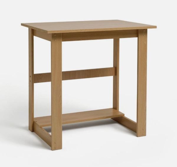 image for Desk for home office / laptop - Beech effect - good condition